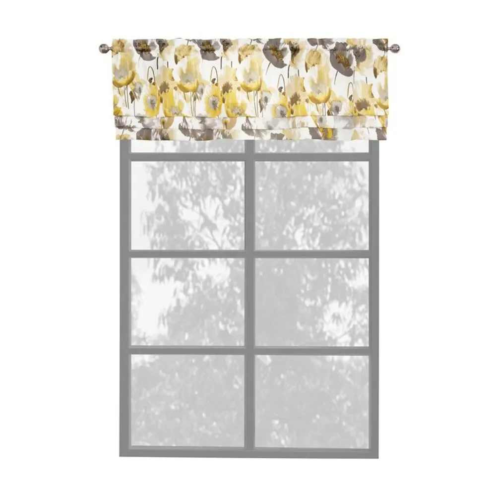 PowerSellerUSA 2-PACK Floral Modern Room Darkening Window Curtain for
